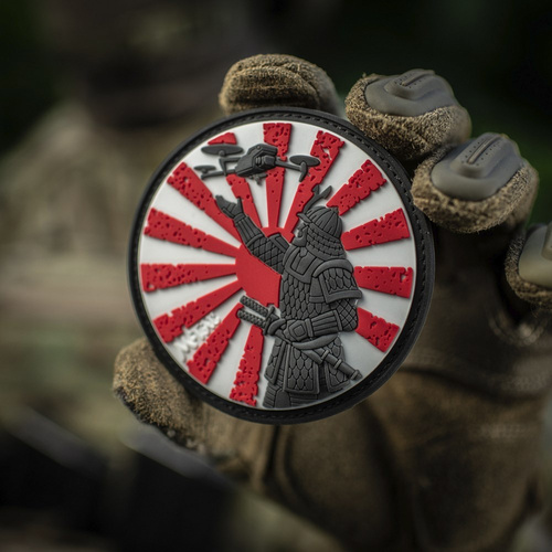 M-Tac – Aufnäher „Der Weg des Samurai“ – 3D PVC – Weiß/Rot – 51338302 - 3D PVC Morale Patches - Verschiedenes