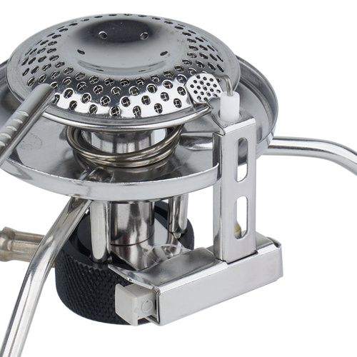 Kocher & Kochsets - Mil-Tec - Klappbarer Tourist-Gasbrenner mit Schlauch - EN417 Gewinde - 14911100