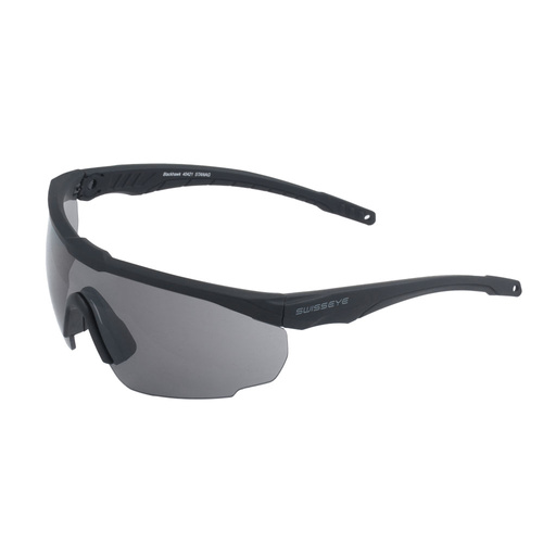 SwissEye - Ballistische Brille Blackhawk mit Visier-Set - Schwarzer Rahmen - 40421 - Sonnenbrille - Ausrüstung