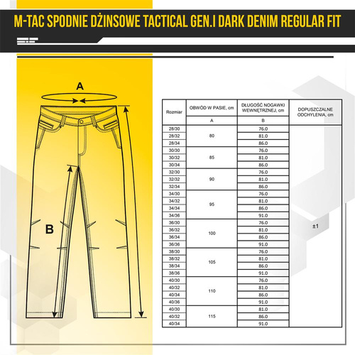 Bekleidung - M-Tac - Taktische Hose Gen.I - Jeans - Dark Denim - 20043015 - Hosen