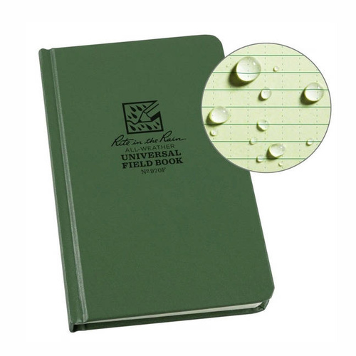 Rite in the Rain - Allwetter-Notizbuch - 4 3/4 x 7 1/2" - 970F - Olive - Notizbücher & Zubehör - Verschiedenes