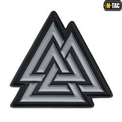 M-Tac - 3D PVC Patch Valknut - Schwarz / Grau - 51163211