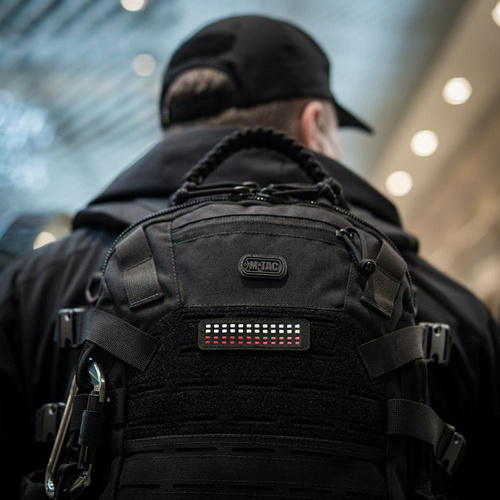 M-Tac - Polnischer Flaggenaufnäher - Fluoreszierend - Pixel - Laserschnitt - Schwarz / Rot / Weiß - 51005102 - Flaggen - Verschiedenes