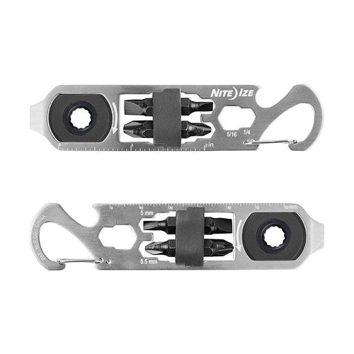 Microtools - Nite Ize - DoohicKey® Ratchet Key Too - Rostfreier Stahl - KMTRT-11-R3