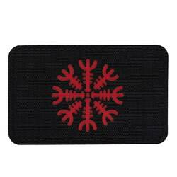 M-Tac – Helm of Terror Patch – 500D Cordura – Laserschnitt – Horizontal – Schwarz/Rot – 51222233