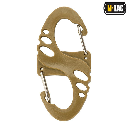 M-Tac - Doppelkarabiner S-Haken - Coyote - MTC-SHKCRBNR-COY - Kunststoffkarabiner - Outdoor