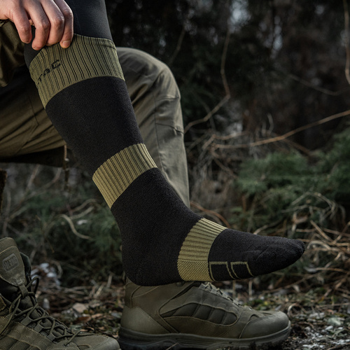 Militärsocken - M-Tac – Ranger Wintersocken – Schwarz/Oliv – 30908121
