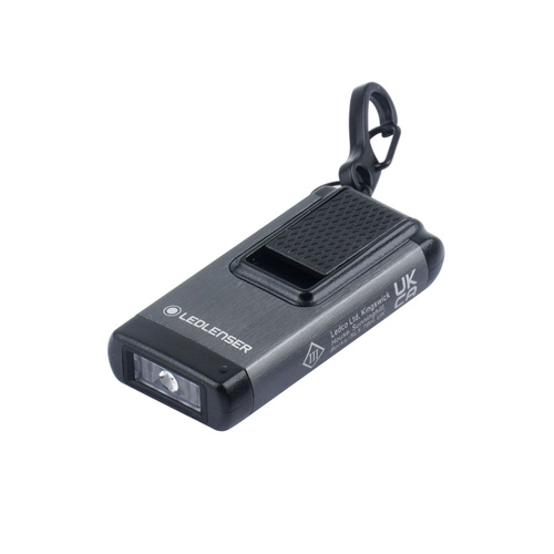 LED-Taschenlampen - Ledlenser - Wiederaufladbare LED-Taschenlampe / Schlüsselring K4R - 120 lm - Grau - 502574