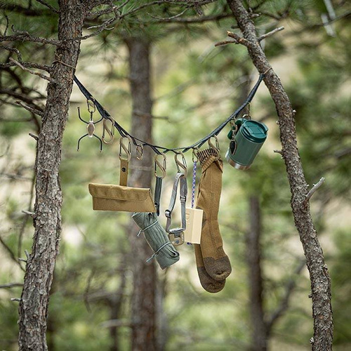 Nite Ize - GearLine Organisationssystem - 10 S-Biners - 122 cm - GLN4-M1-R8 - Kunststoffkarabiner - Outdoor