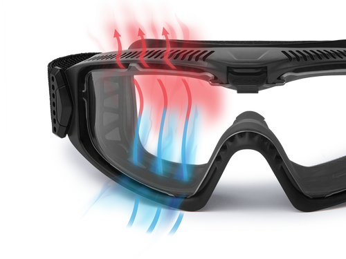 Ballistische Brillen (Goggles) - ESS - AHV Influx Brillant - Schwarz - EE7018-09