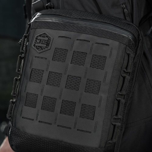 M-Tac - Taschenbeutel Vertikal Laser Cut Hex - Schwarz - 10241002 - Taschen
