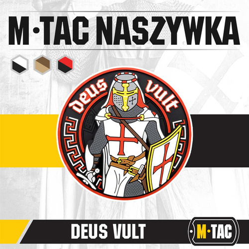 Verschiedenes - M-Tac – Deus Vult Patch – 3D PVC – Weiß/Rot – 51116000 - Andere