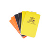 Rite in the Rain - On-The-Go Notizbücher - 85 x 50 mm - 6 Stück - Schwarz / Gelb / Orange - OTG-INDL