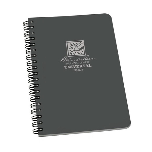 Rite in the Rain - Allwetter-Notizbuch - 4 5/8 x 7" - 873 - Grau - Notizbücher & Zubehör