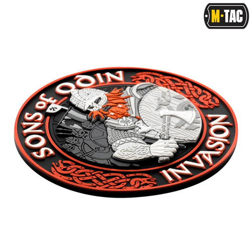 3D PVC Morale Patches - M-Tac - 3D PVC Aufnäher Sons of Odin - Schwarz/Rot - 51137233