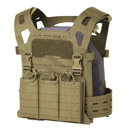 Templer Gear - Taktische Weste TPC Gen 4 - Medium - Coyote Brown - TG-TPC-G4-BL-M - Magazin & Munitionstaschen