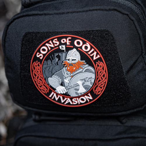 Verschiedenes - M-Tac - 3D PVC Aufnäher Sons of Odin - Schwarz/Rot - 51137233 - 3D PVC Morale Patches