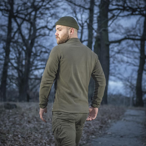 M-Tac - Militär-Fleece Delta Polartec Cardigan Raglan - Dark Olive - 70022048 - Fleece-Sweatshirts - Bekleidung