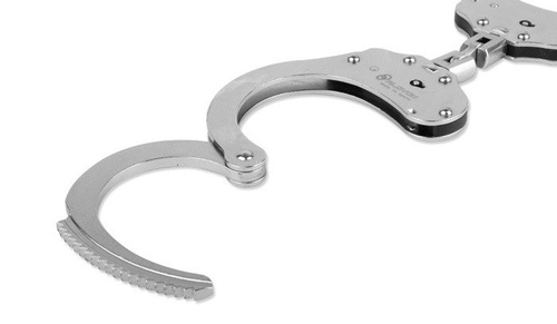 Alcyon - Stahlhandschellen mit Schlaufe - Doppelschloss - Silber - 5230 - Handschellen - Ausrüstung