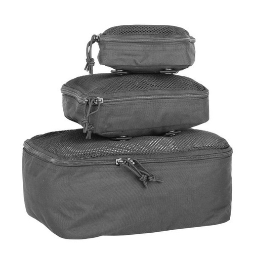 Seitentaschen & Organizer - Mil-Tec - 3-Pc Mesh Pouch Set - Schwarz - 16003802