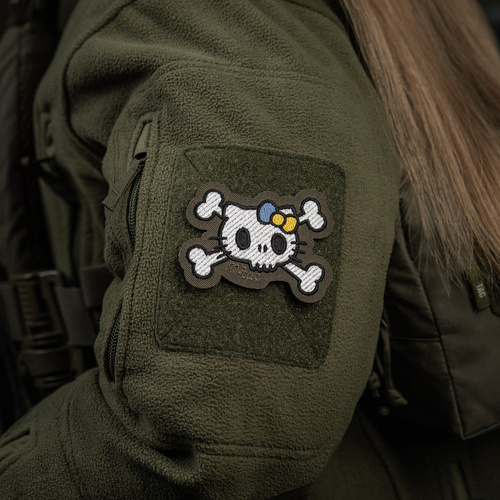 Verschiedenes - M-Tac – Kitty Patch – Stickerei – Gelbe und Blaue Schleife – Ranger Green – 51387023 - Morale Patch