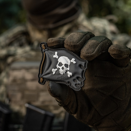 M-Tac - Jolly Roger Aufnäher - PVC - Schwarz - 51116802 - 3D PVC Morale Patches