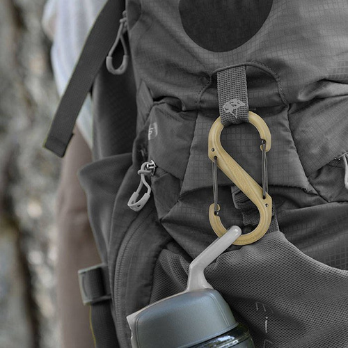 Nite Ize - S-Biner #4 Kunststoff schwarz Gate - Schwarz - SBP4-03-01BG - Kunststoffkarabiner - Outdoor