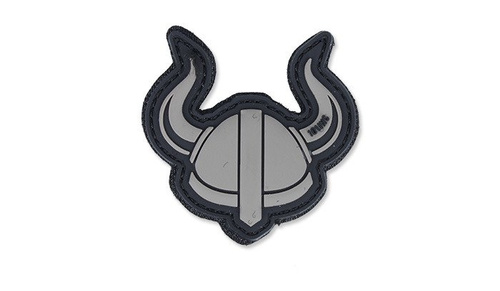 101 Inc. - 3D-Aufnäher - Wikinger-Helm - Grau -  3D PVC Morale Patches