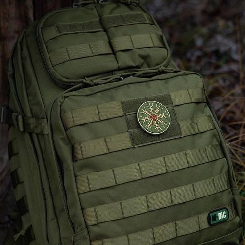 M-Tac - Egeshelm 3D PVC Aufnäher - Olive - 51221001 - 3D PVC Morale Patches