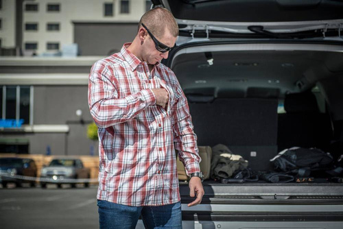 Bekleidung - Helikon - TRIP Nylon-Mischung - Rot kariert - KO-TRI-NB-P7 - Hemden & Pullover