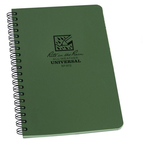 Rite in the Rain - Allwetter-Notizbuch - 4 5/8 x 7" - 973 - Olive - Notizbücher & Zubehör