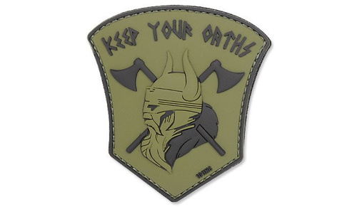 101 Inc. - 3D-Aufnäher - Halten Sie Ihre Eide - OD Grün -  3D PVC Morale Patches
