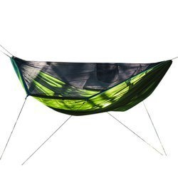 Lesovik - Wanderhängematte DRAKA mit Moskitonetz und Aufhängung SNEKA - Treetop Green