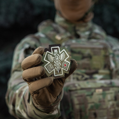 Verschiedenes - M-Tac - Sanitäter Gesticktes Medizinisches Abzeichen Paramedic - Multicam - 51432008 - Blutgruppe & Medic