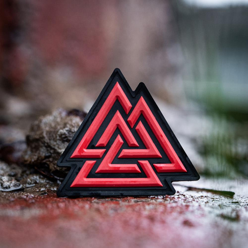 M-Tac - 3D PVC Patch Valknut - Rot / Schwarz - 51163233 - Patches - Verschiedenes