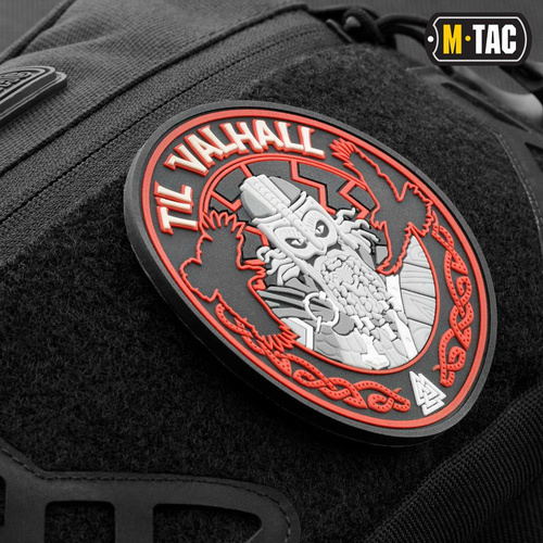 3D PVC Morale Patches - M-Tac - 3D PVC Til Valhall Patch - Schwarz / Rot - 51142332