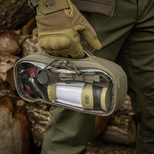 M-Tac – Elite Medium Clear Pouch – Medium - Ranger Green - 10147023-M - Sonstige - Ausrüstung