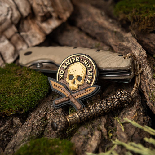 M-Tac - No Knife - No Life 3D PVC Patch - Coyote - 51128005 - 3D PVC Morale Patches - Verschiedenes