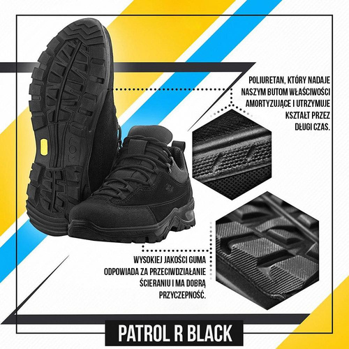 Bekleidung - M-Tac - Patrol R Taktische Stiefel - Leder - Schwarz - 30203902 - Militärstiefel