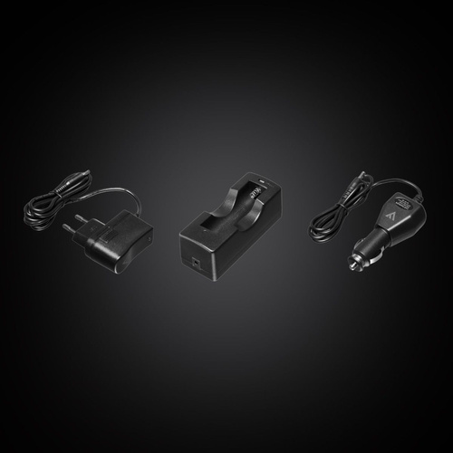 Outdoor - Mactronic - Taktische Hand-Taschenlampe Schwarz EYE 650 - Schwarz - L-MX532L-RC/SET3 - LED-Taschenlampen