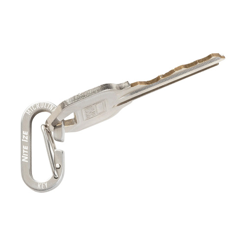 Nite Ize - MicroLink Karabiner - Stahl - Silber - 4 Stück - KL-11-4R3 - Schlüsselanhänger