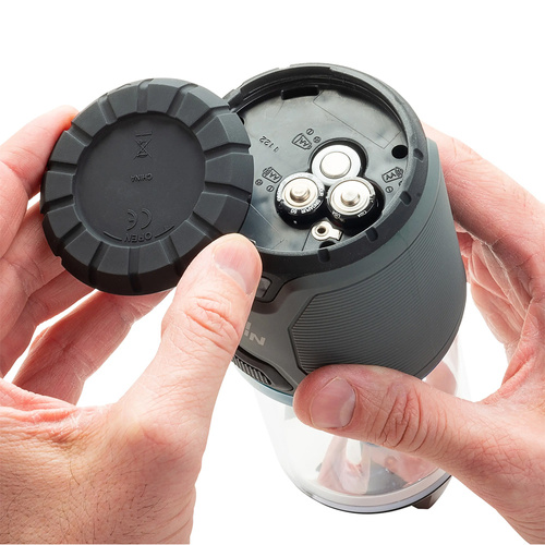 Nite Ize - Radiant® RL3™ PowerSwitch™ Wiederaufladbare Campinglampe - 500 lm - Grau / Blau - RL3-03-R8 - Akku-Taschenlampen - Outdoor