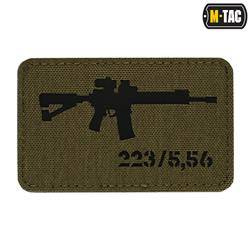 M-Tac - AR-15 223/5.56 Lasergeschnittener Aufnäher - Schwarz/Grau - 51111232