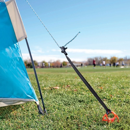 Nite Ize - Seilspanner CamJam Ring mit Gurtbandschlinge 18" - Groß - Schwarz - CJRWL-09-R3 - Stahlkarabiner - Outdoor