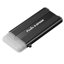 Fenix - LED-Taschenlampe mit Powerbank 800 mAh E-Spark - Schwarz - 039-525