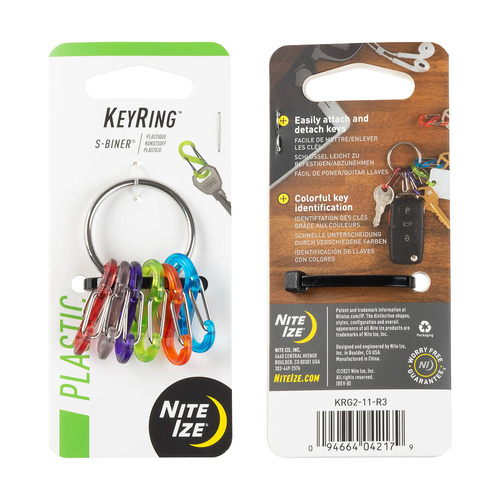 Nite Ize - Nite Ize - S-Biner® KeyRing - KRG2-11-R3