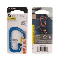 Nite Ize - SlideLock® Karabiner Aluminium #3 - Blau - CSLA3-03-R6