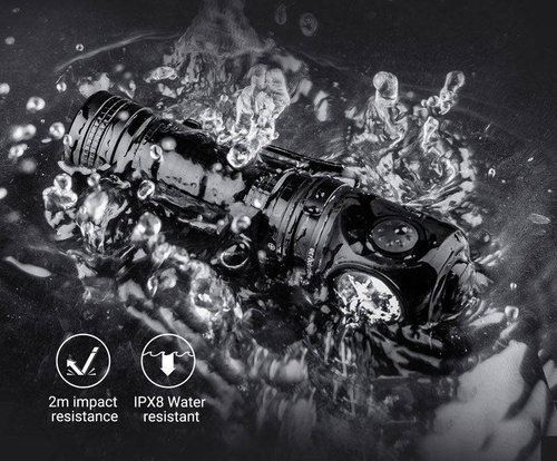 NEXTorch – P10 LED-Winkel-Taschenlampe – 1400 lm – Schwarz – P10 - Akku-Taschenlampen - Outdoor