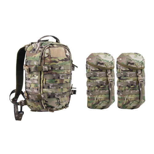 Militärrucksäcke - WISPORT - Sparrow 16 Rucksack mit zwei Seitentaschen - 16 + 10 l - Multicam