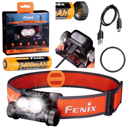 Outdoor - Fenix - LED-Stirnlampe HM65R-T V2.0 - 1600 lm - Schwarz/Rot - HM65R-T V2.0 - Stirnlampen